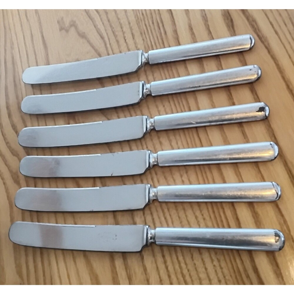 Silverplate Knives Universal L F & C 16 DWT Set Of 6